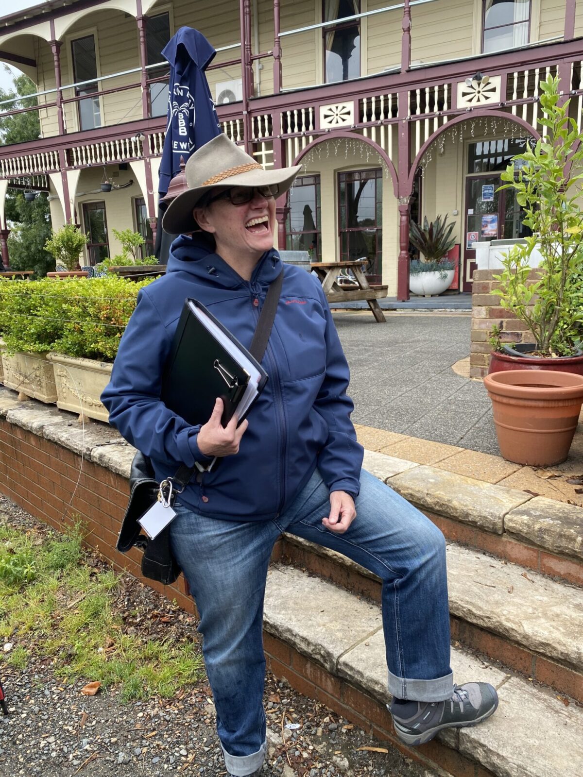 Sue Collins conducts tours of the Blue Mountains